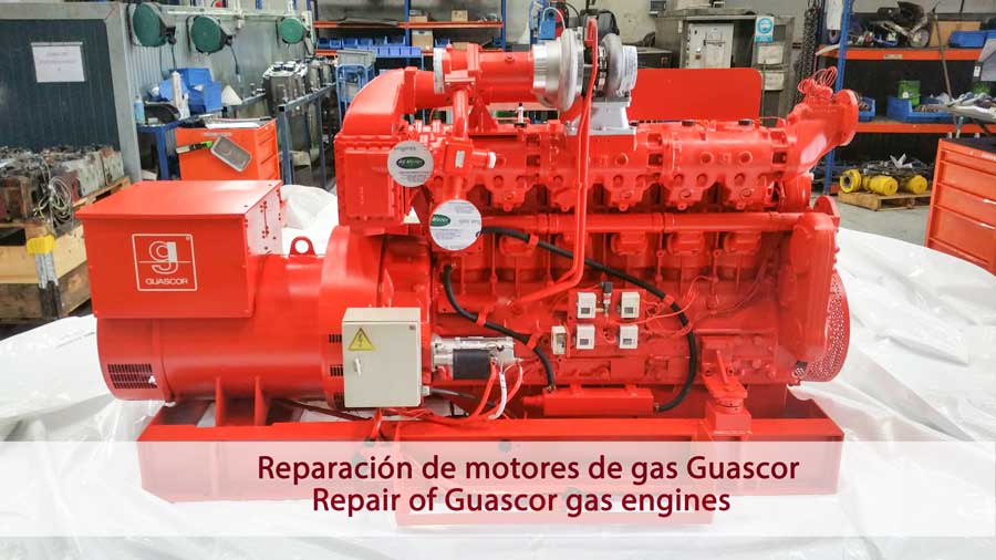 Reparación motores de gas Guascor